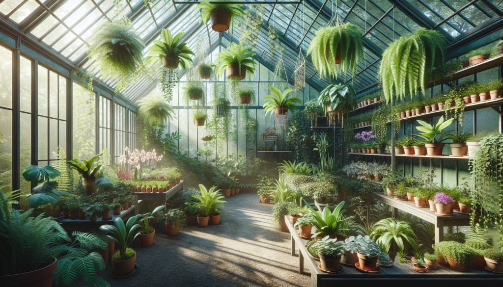 Comment choisir des plantes d’intérieur adaptées pour une serre de jardin