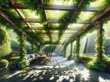 Installer une pergola en bois recyclé pour ombrager votre terrasse